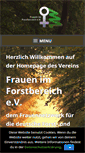 Mobile Screenshot of forstfrauen.de